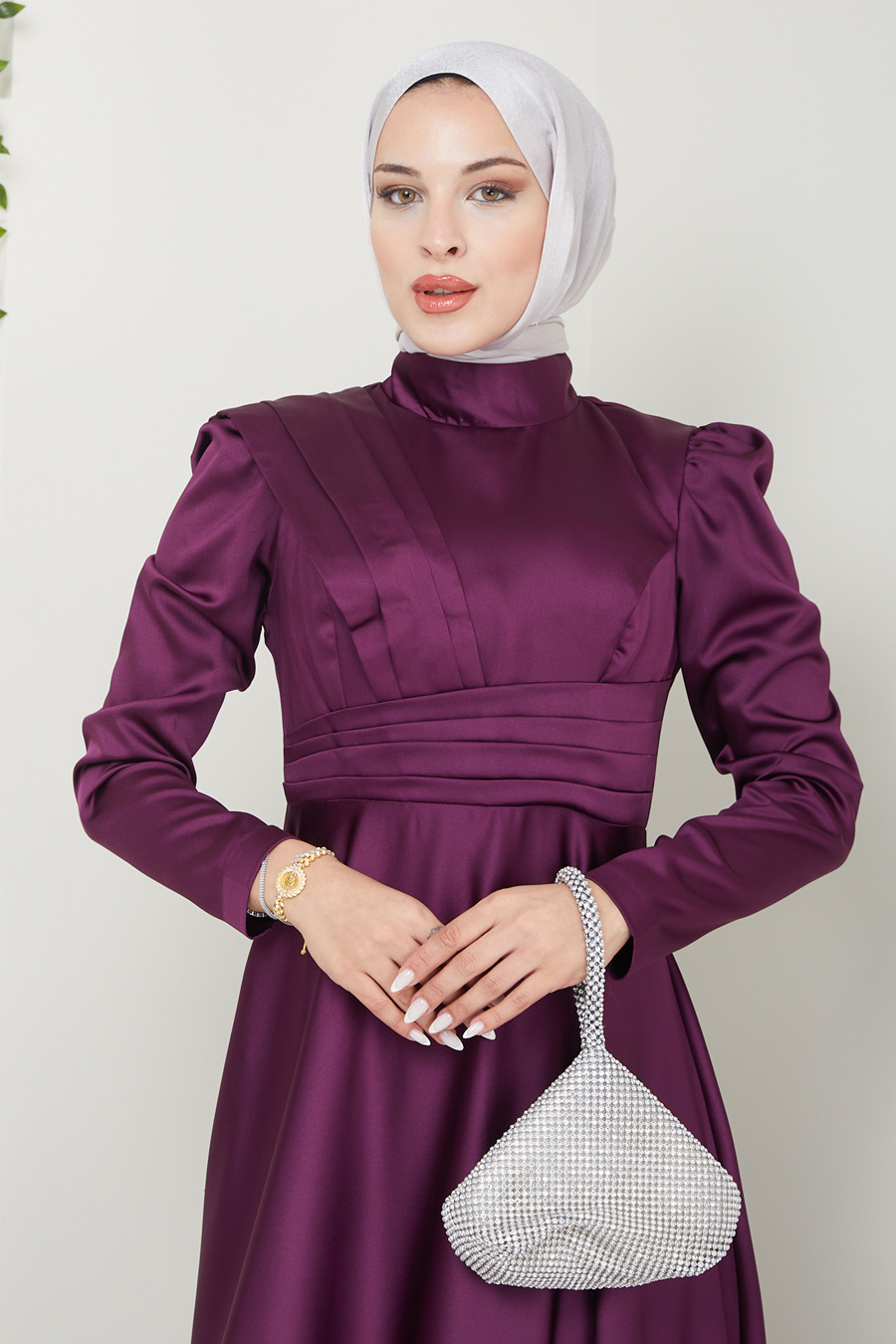 PLUM EVENING DRESS  