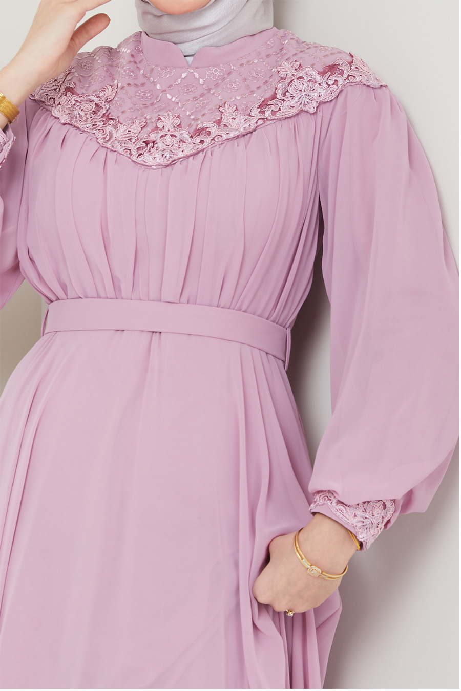 POWDER PINK EVENING DRESS 