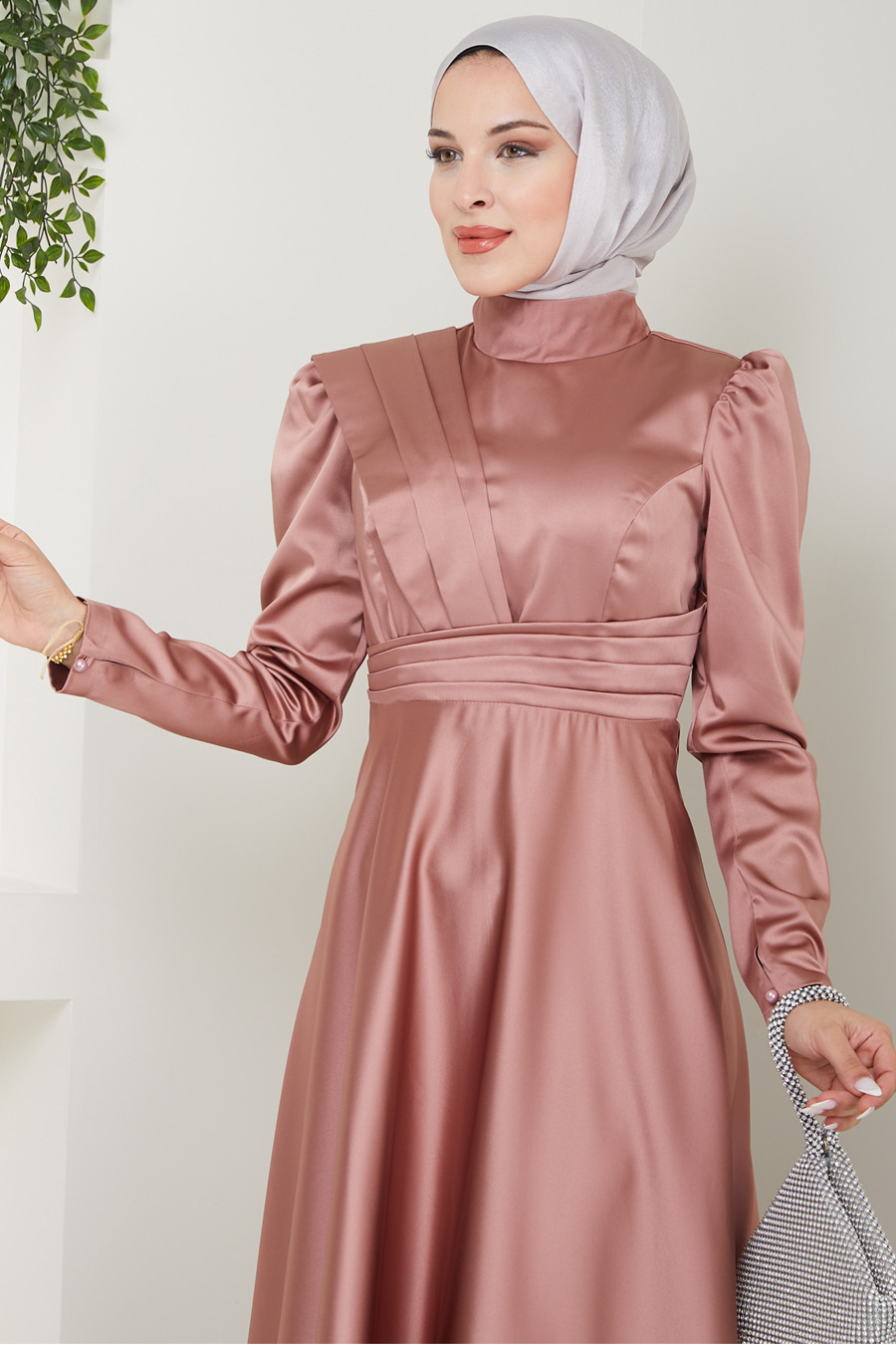 POWDER PINK EVENING DRESS  