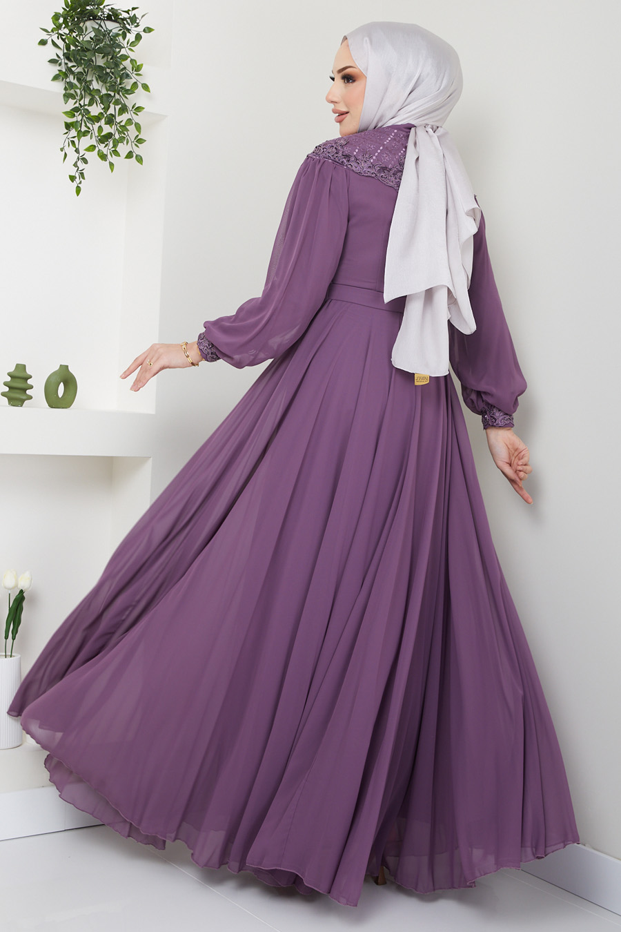 PURPLE EVENING DRESS 