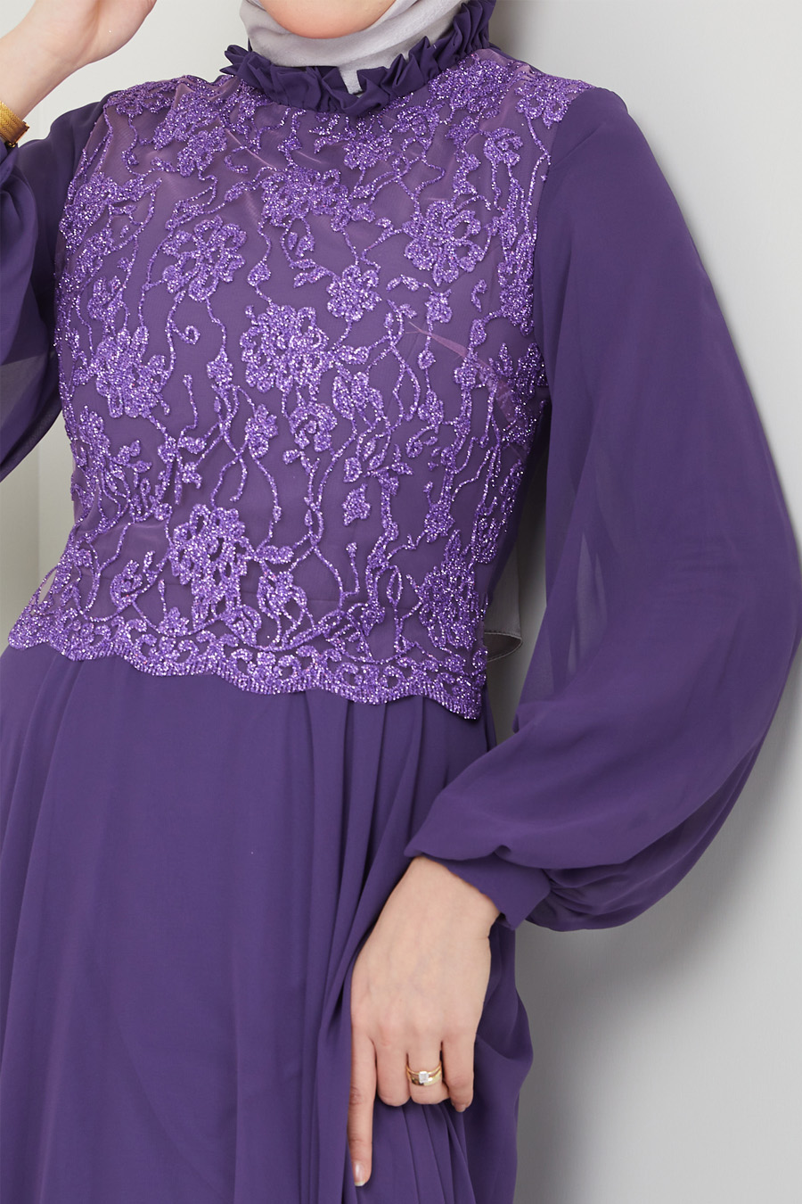 PURPLE EVENING DRESS 