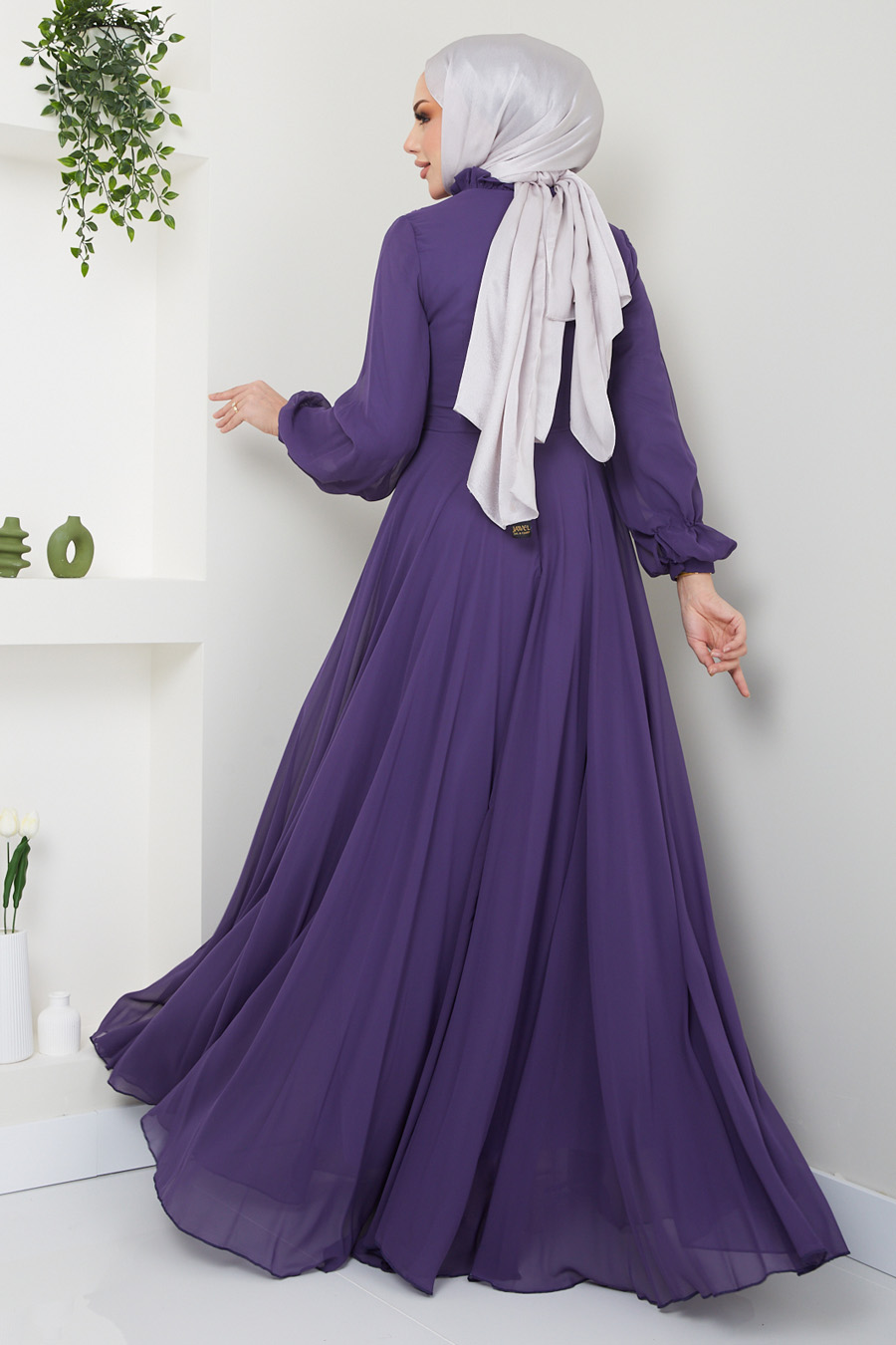 PURPLE EVENING DRESS 