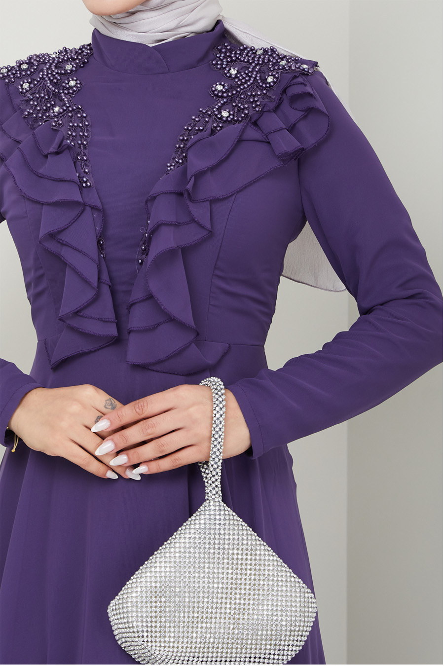 PURPLE EVENİNG DRESS