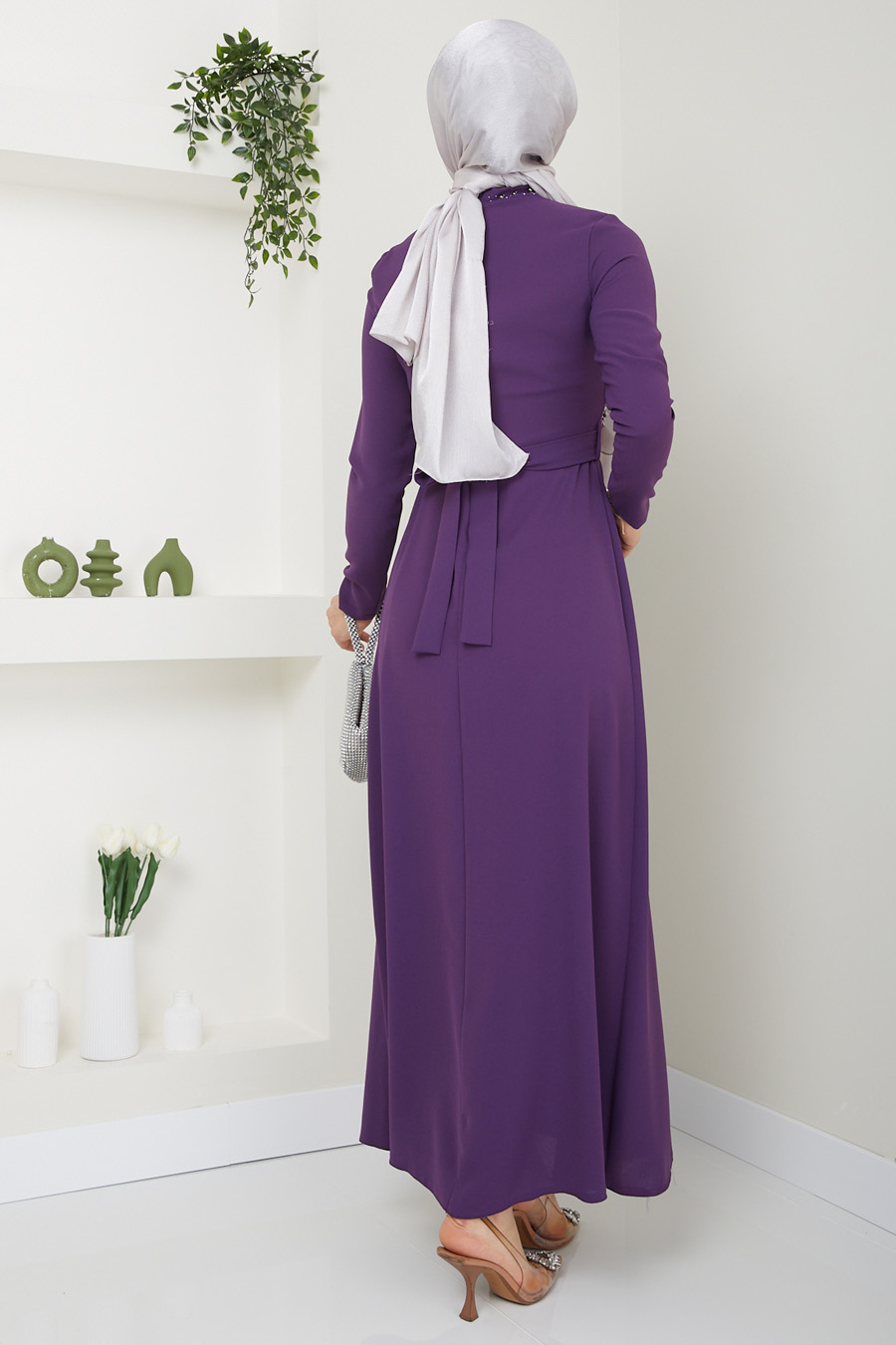 PURPLE EVENING DRESS 