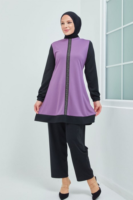 PURPLE TUNIC AND PANTSUIT