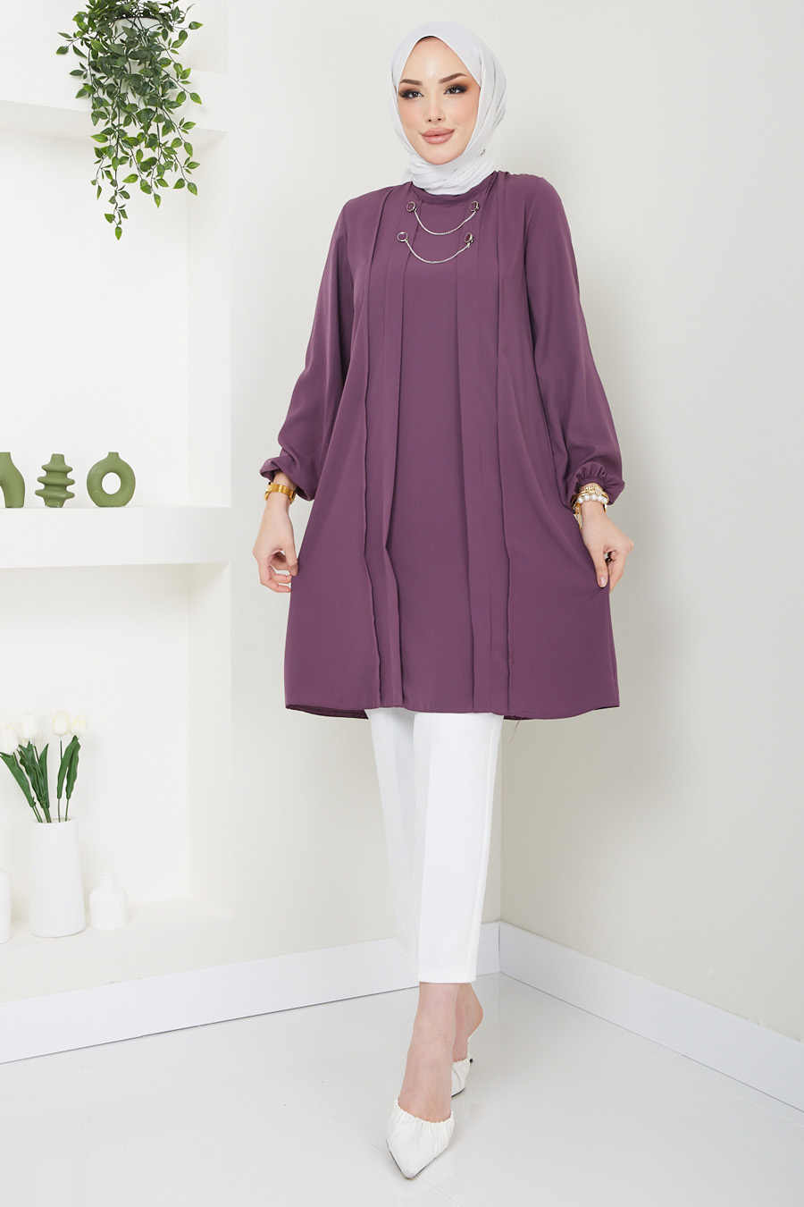PURPLE TUNIC  PURPLE TUNIC
