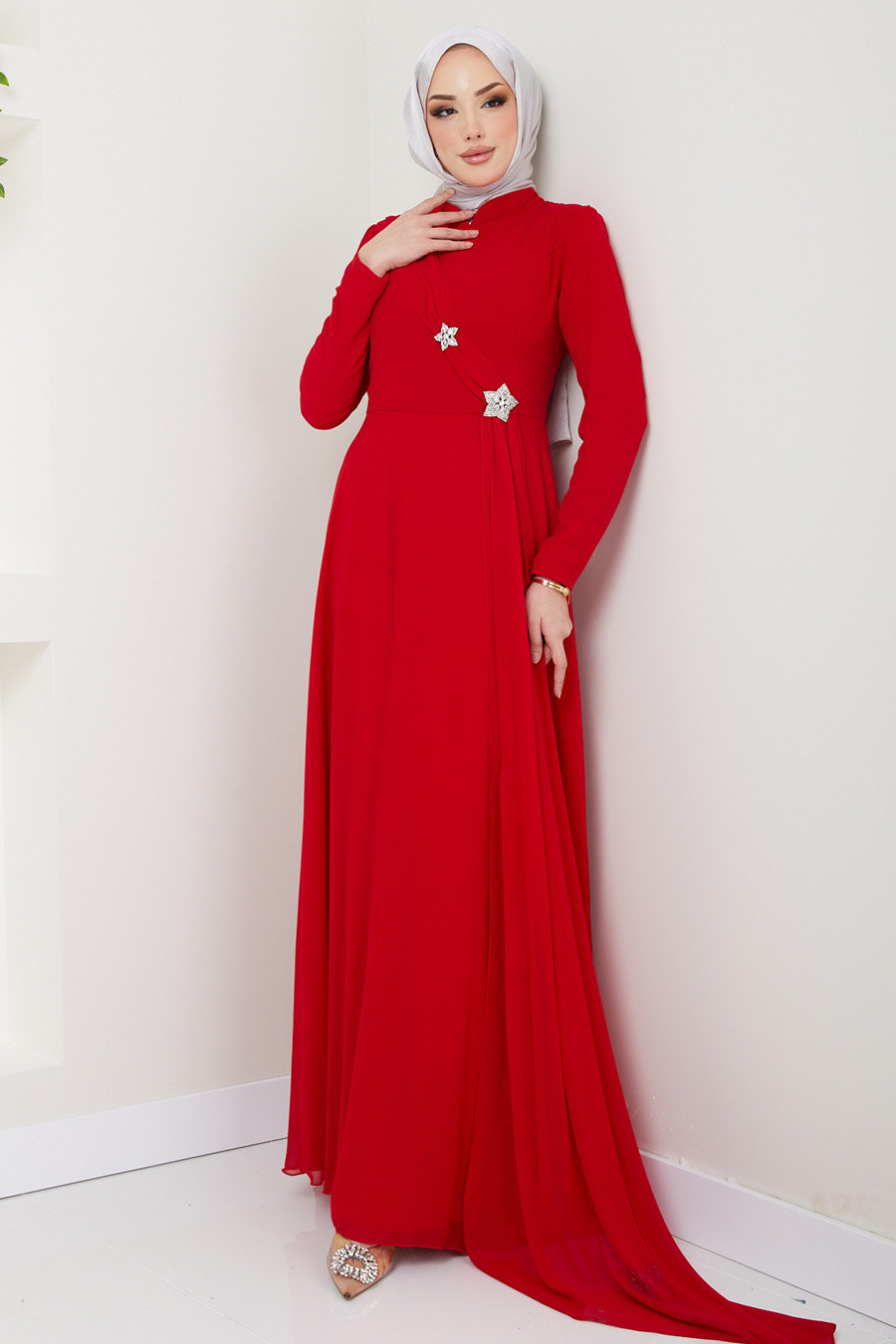 RED EVENING DRESS  RED EVENING DRESS