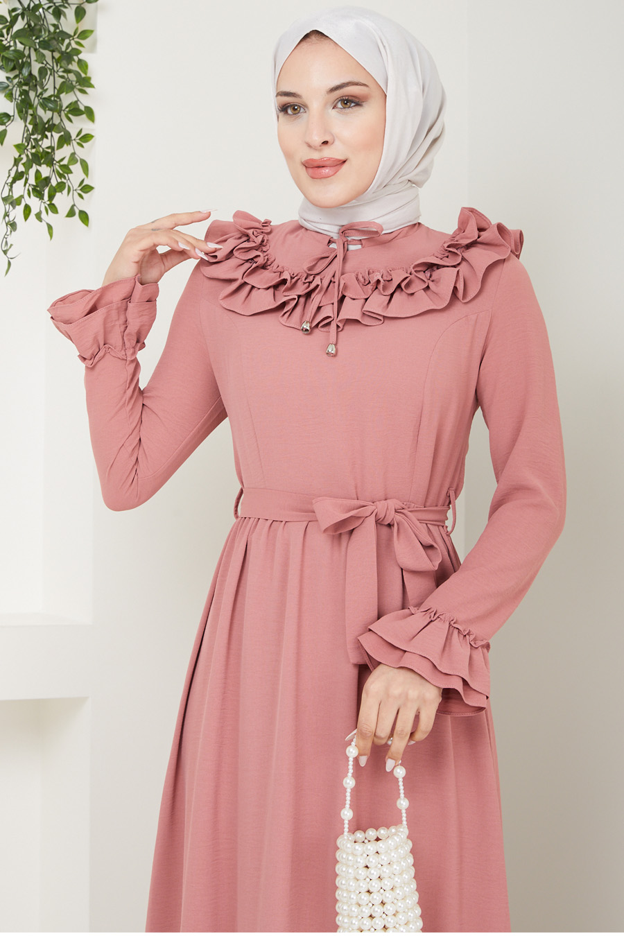 DRESS - ROSE COLOR 