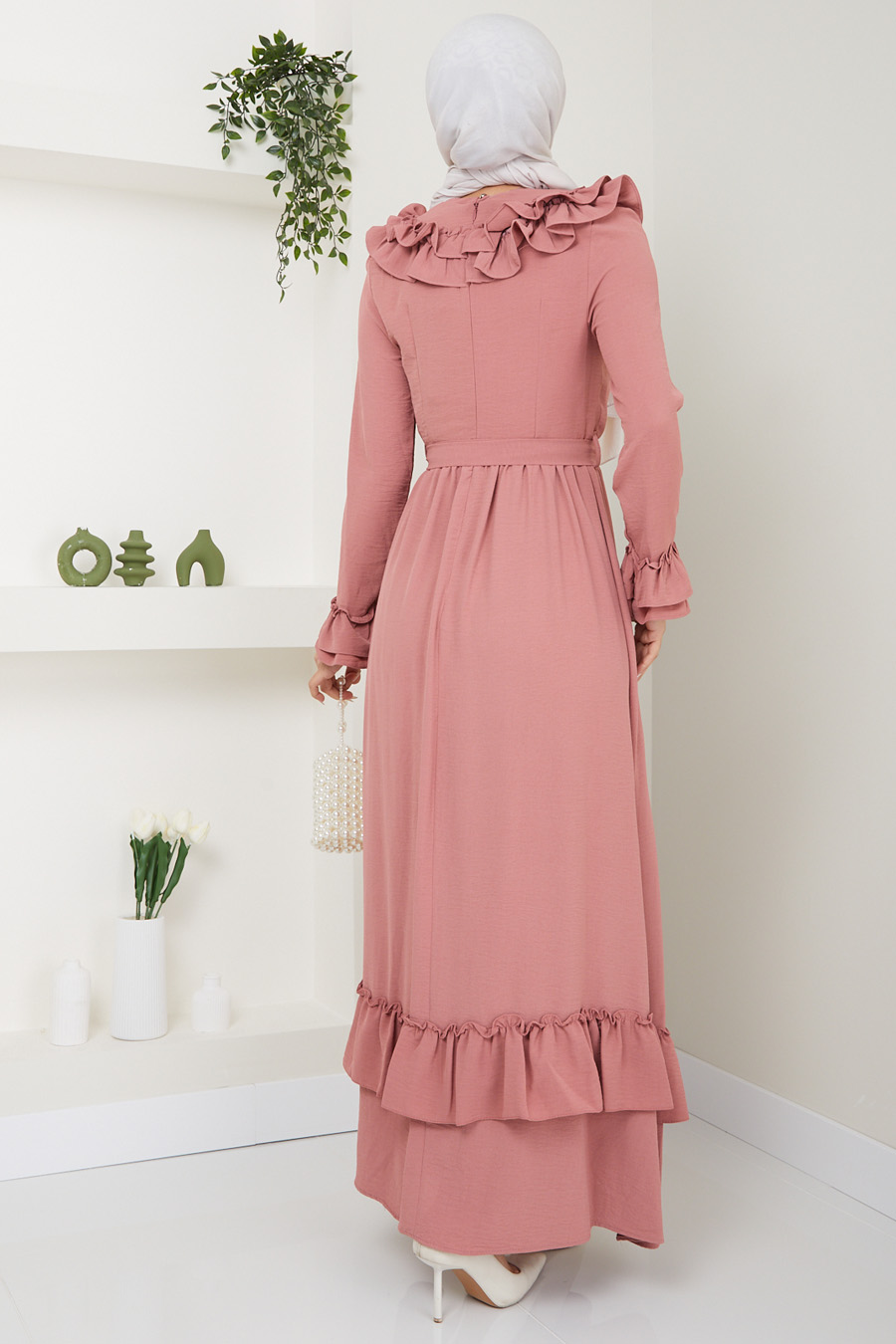 DRESS - ROSE COLOR 