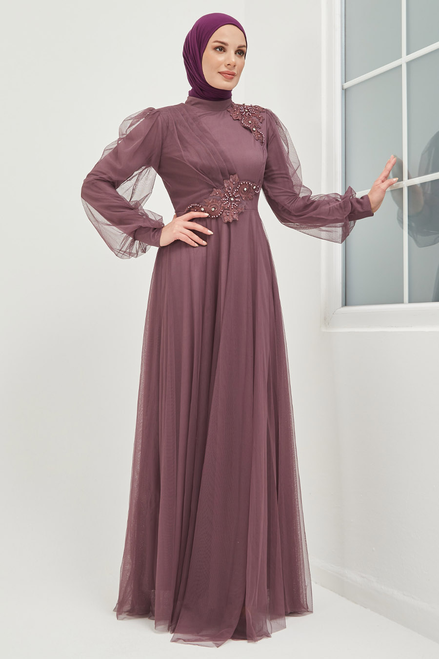 ROSE COLOR EVENING DRESS ROSE COLOR EVENING DRESS