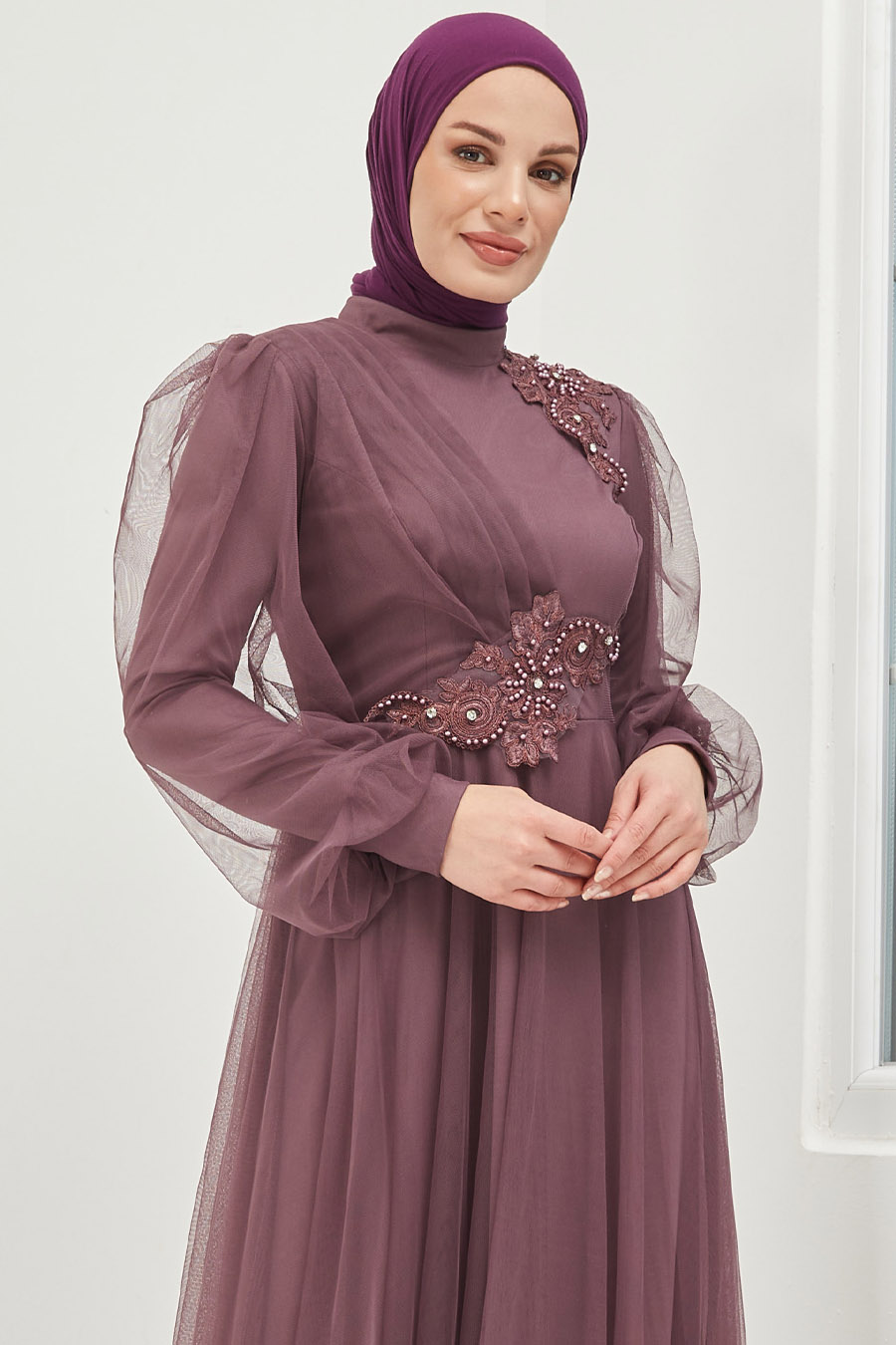 ROSE COLOR EVENING DRESS ROSE COLOR EVENING DRESS