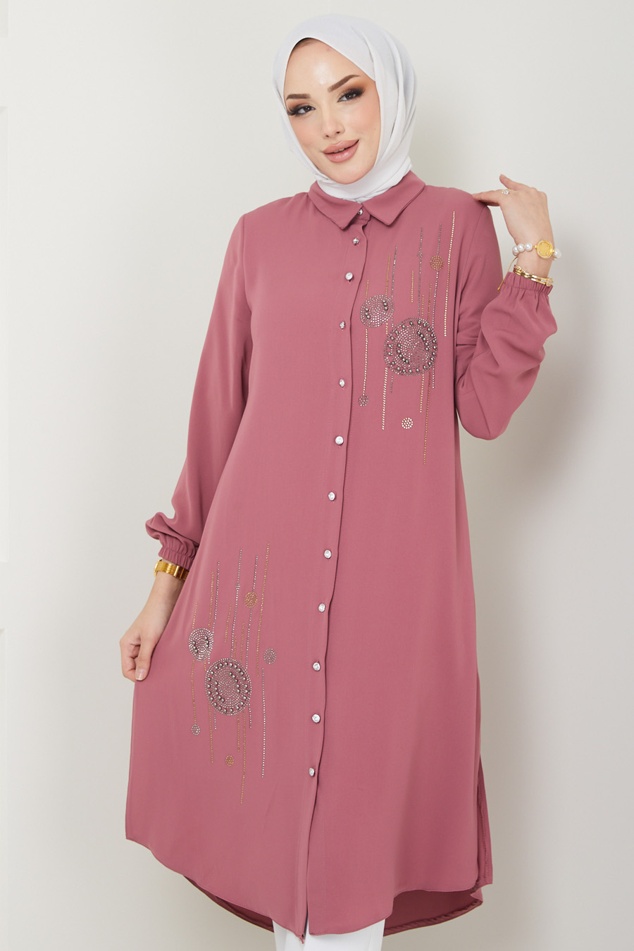 TUNIC - ROSE COLOR  TUNIC - ROSE COLOR