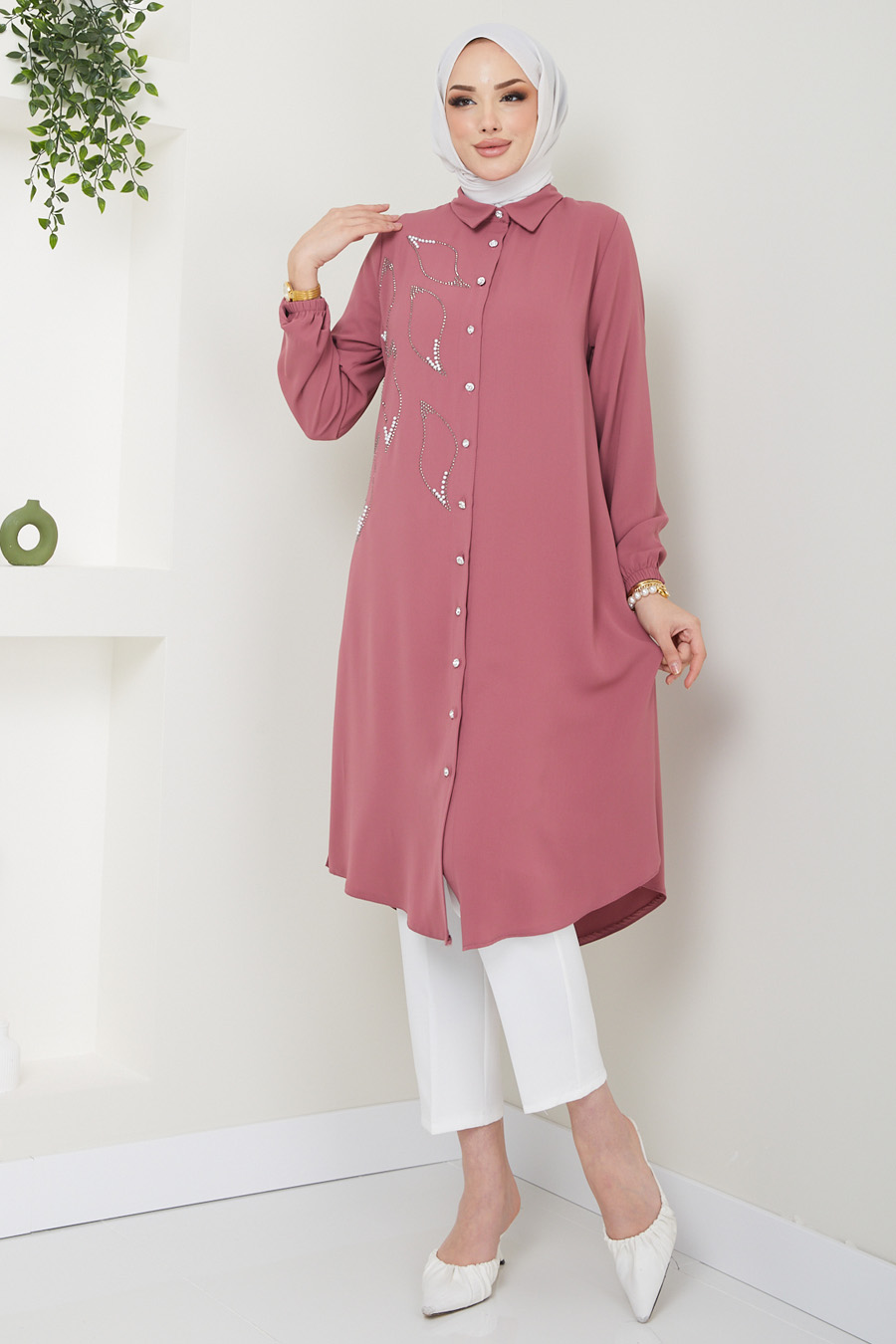 TUNIC - ROSE COLOR 