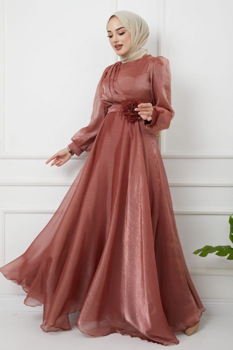 COPPERTONE COLOR EVENING DRESS  