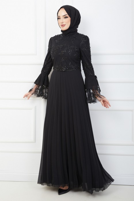 BLACK EVENING DRESS