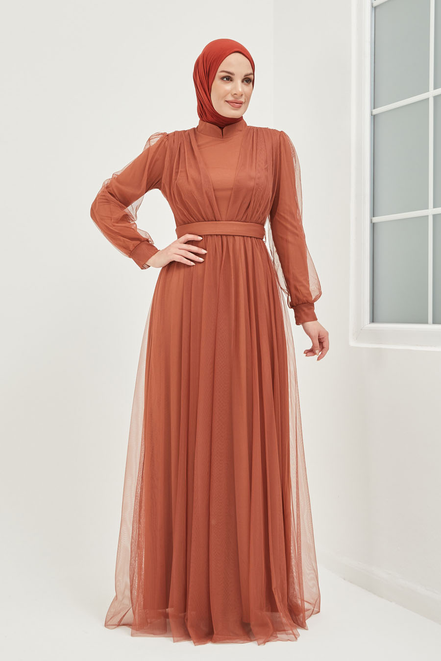 TAN COLOR EVENING DRESS  TAN COLOR EVENING DRESS