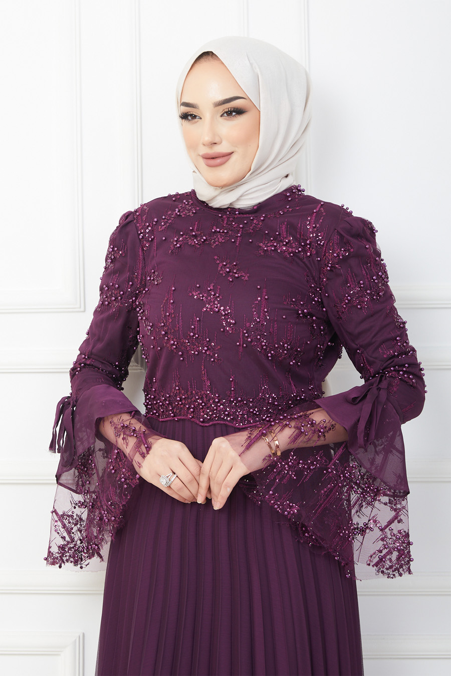 PURPLE EVENING DRESS 