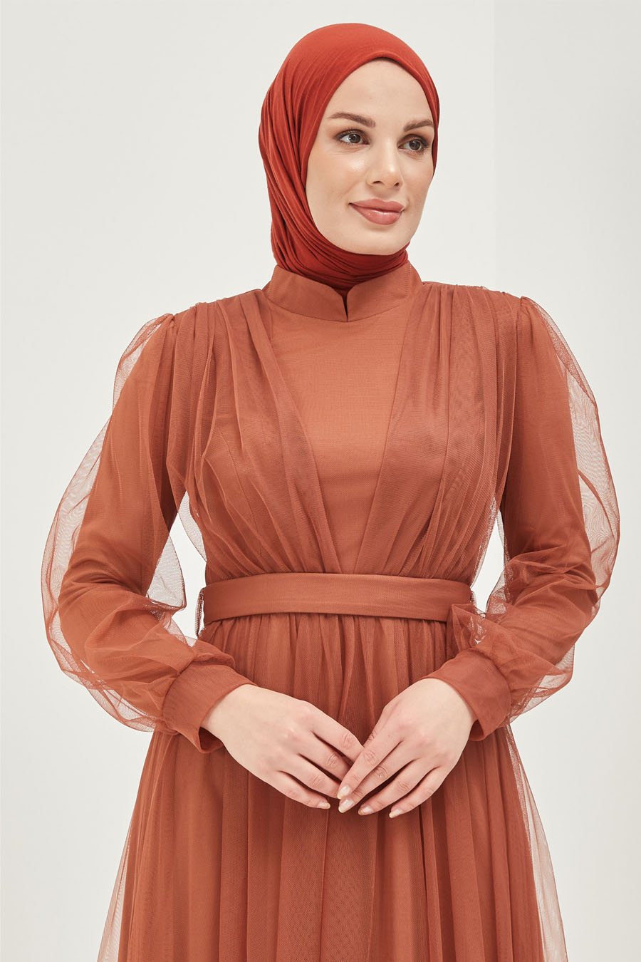 TAN COLOR EVENING DRESS  TAN COLOR EVENING DRESS