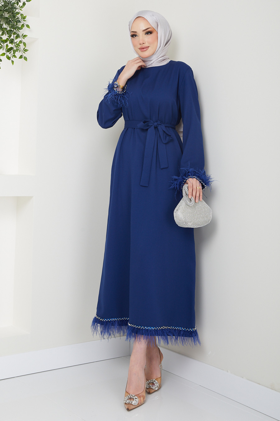 SAX BLUE EVENING DRESS