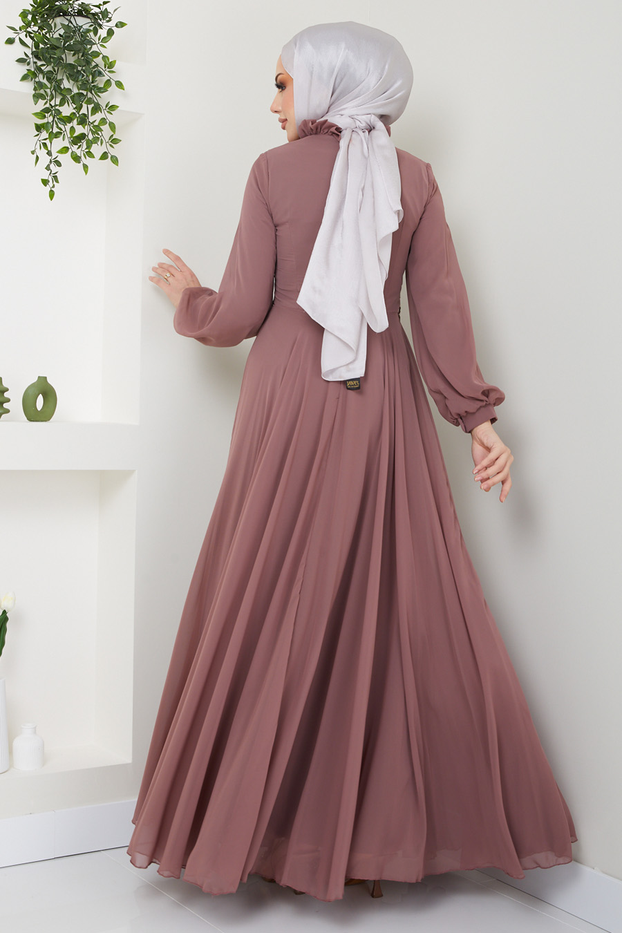 VISON COLOR EVENING DRESS 