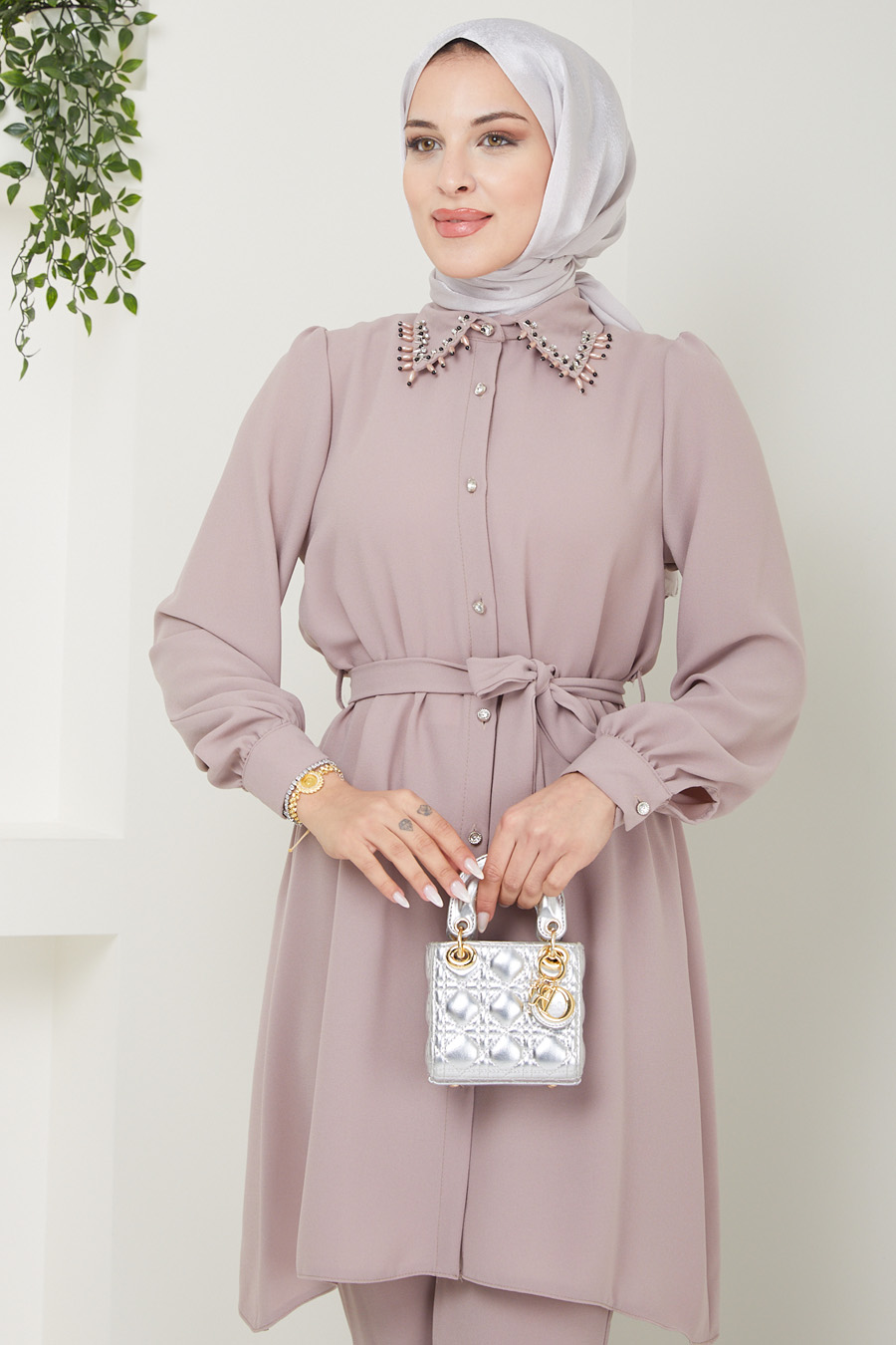 VISON COLOR PANT AND TUNIC SUIT  