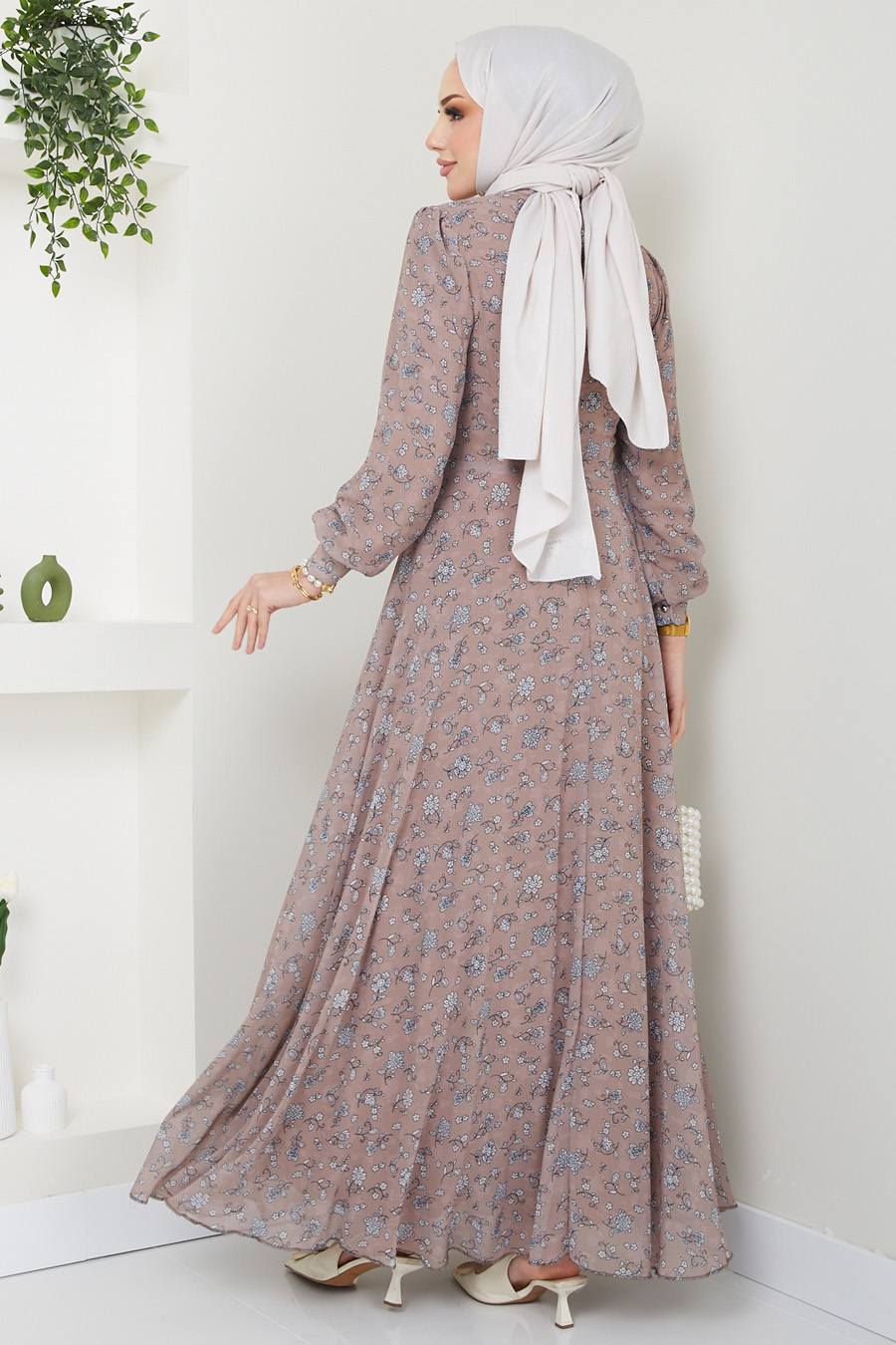 VISON COLOR PATTERNED DRESS