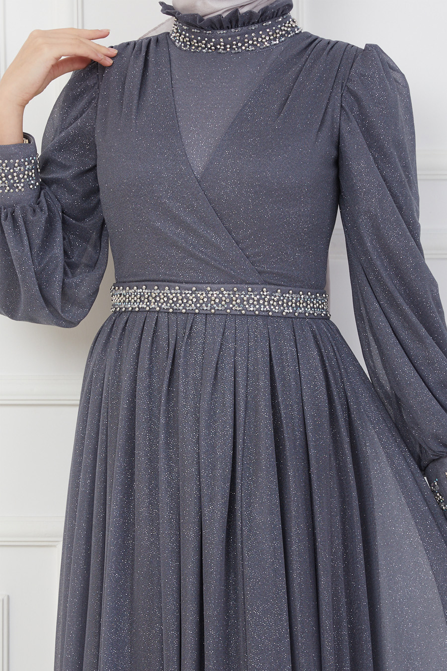 ANTHRACITE EVENING DRESS  