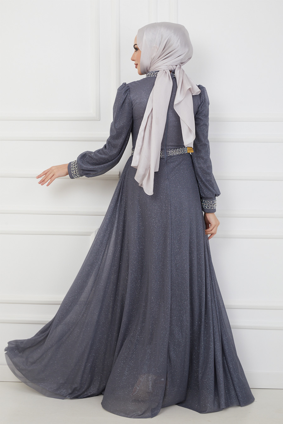 ANTHRACITE EVENING DRESS  