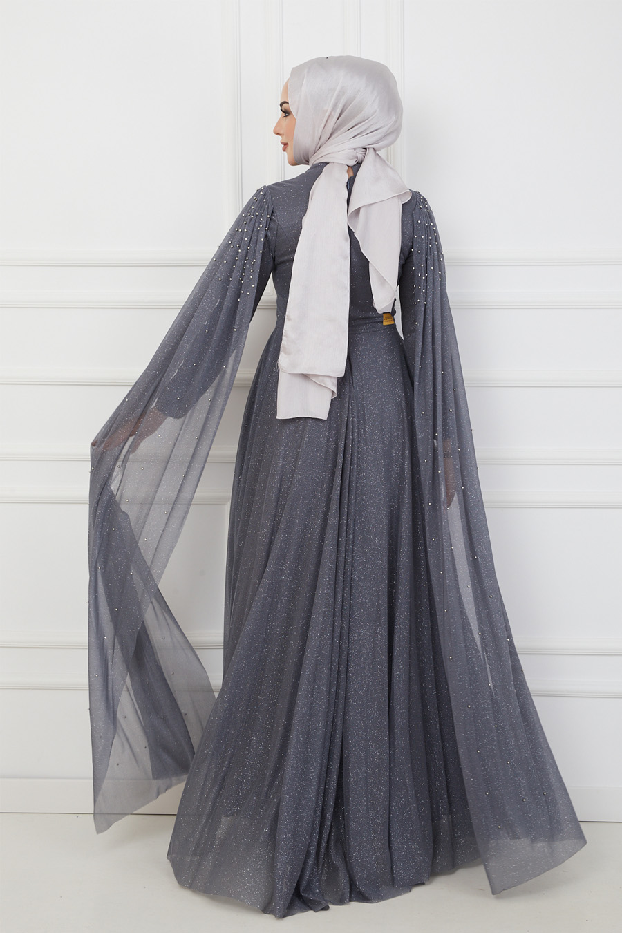 ANTHRACITE EVENING DRESS  