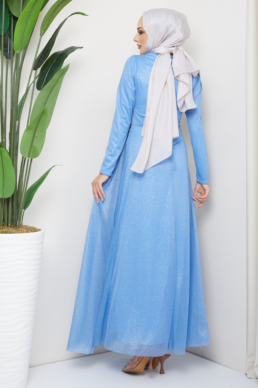 BABY BLUE   - EVENING DRESS