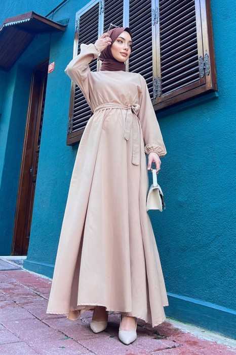 BEIGE DRESS
