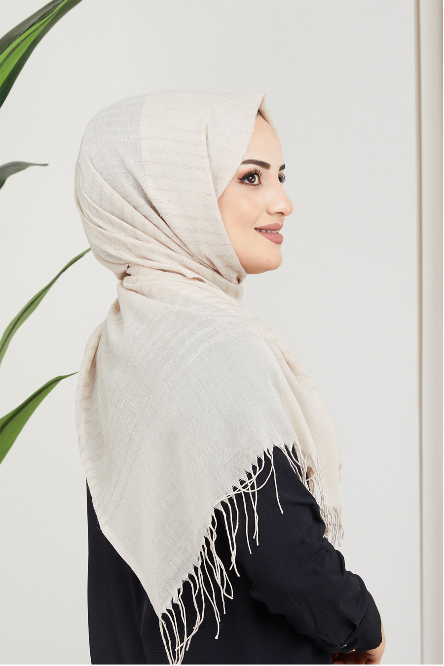 BEIGE -  SHAWL BEIGE -  SHAWL