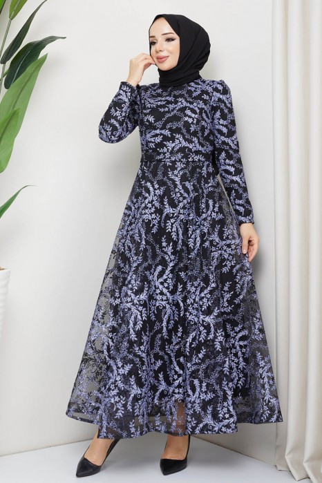BLACK  EVENING DRESS  