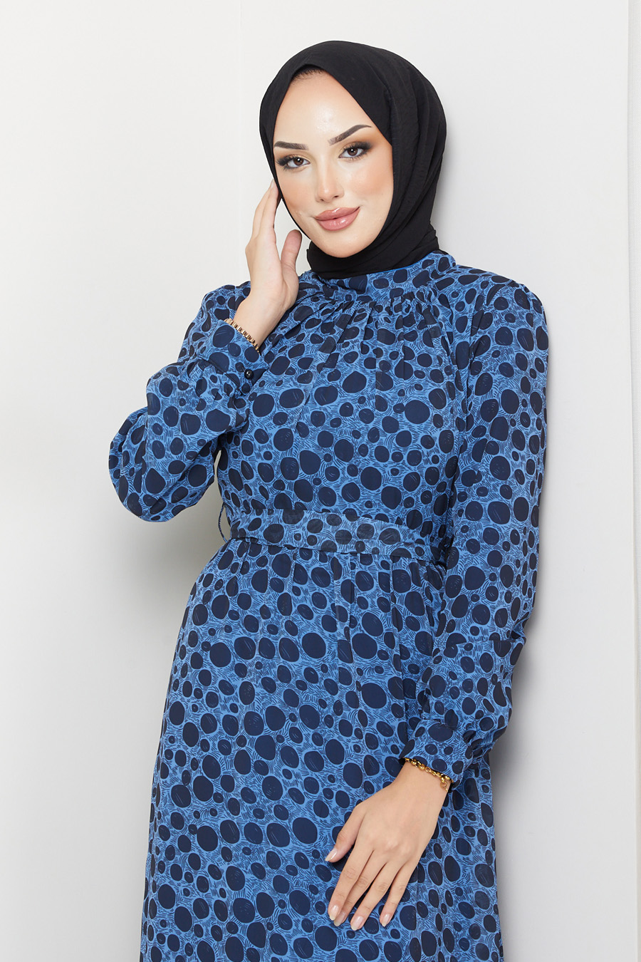 INDIGO COLOR   - POINT DRESS  