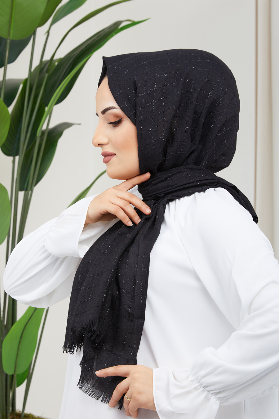 BLACK -  SHAWL BLACK -  SHAWL