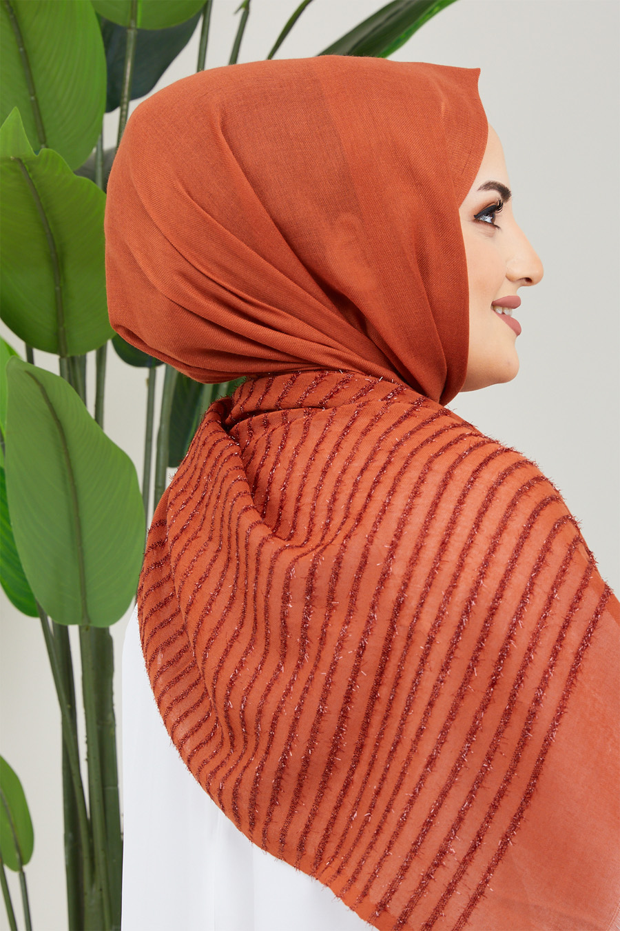 BRICK COLOR  -  SHAWL BRICK COLOR  -  SHAWL