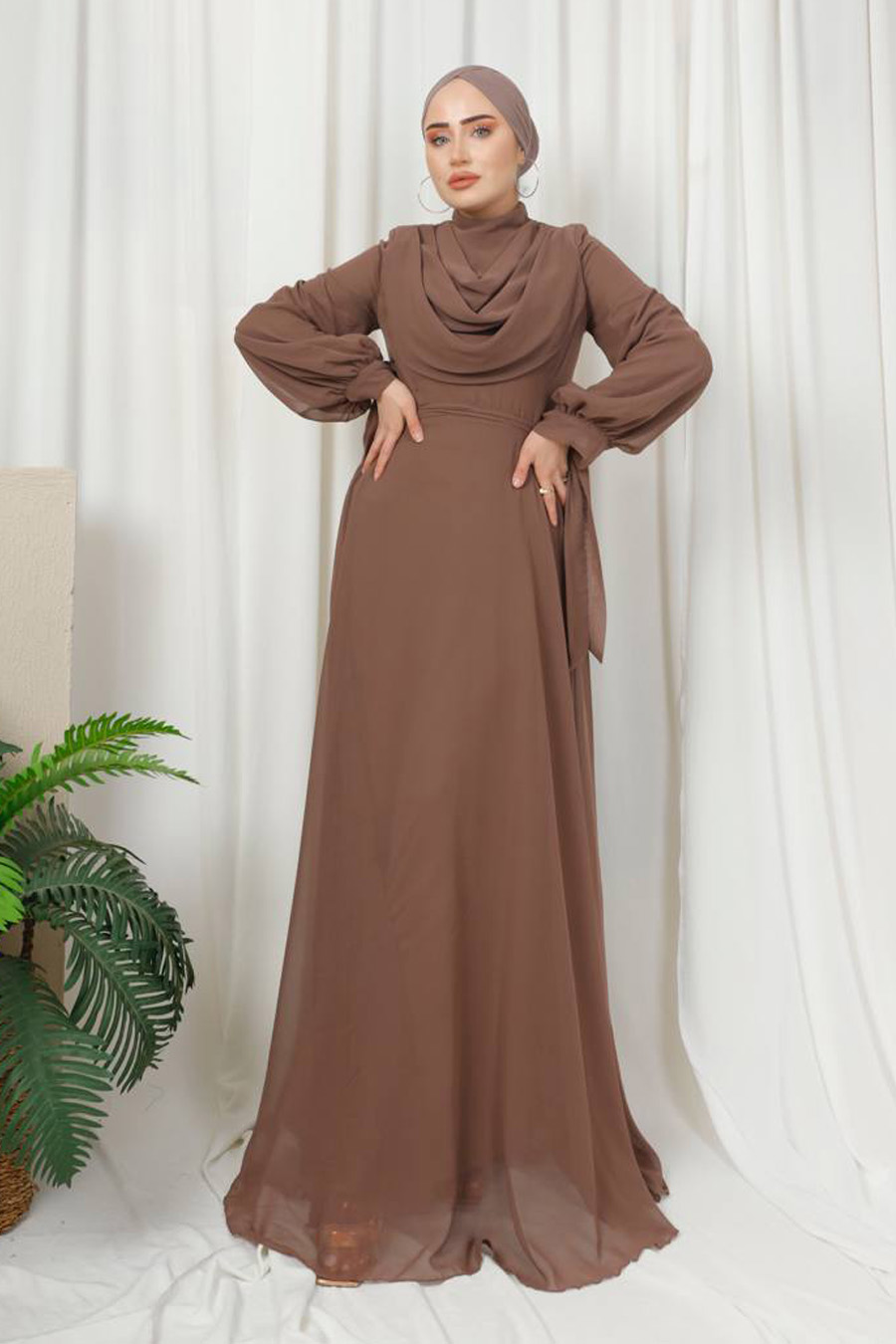 BROWN  -   EVENING DRESS   BROWN  -   EVENING DRESS