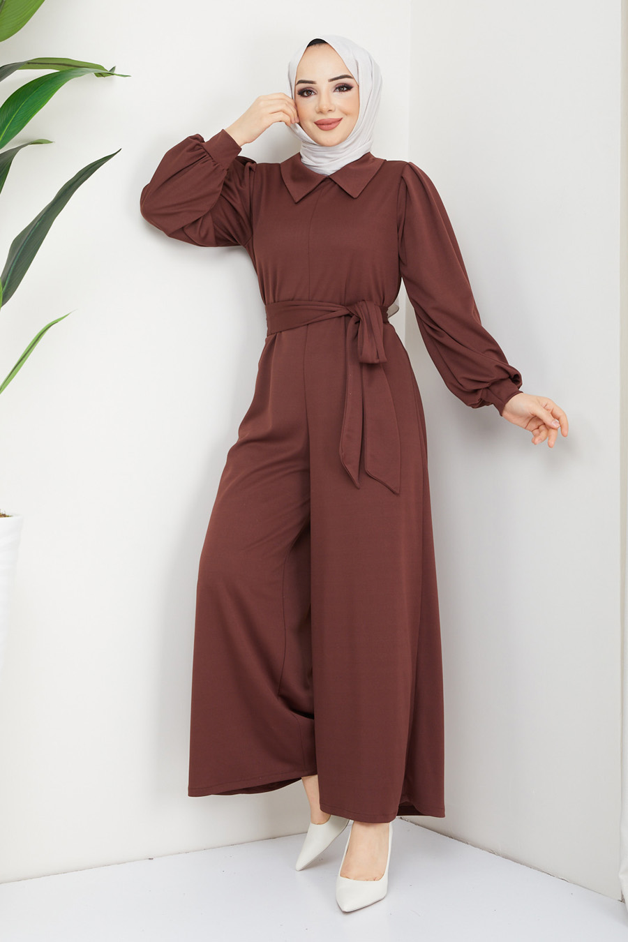 BROWN JUMPSUIT 
