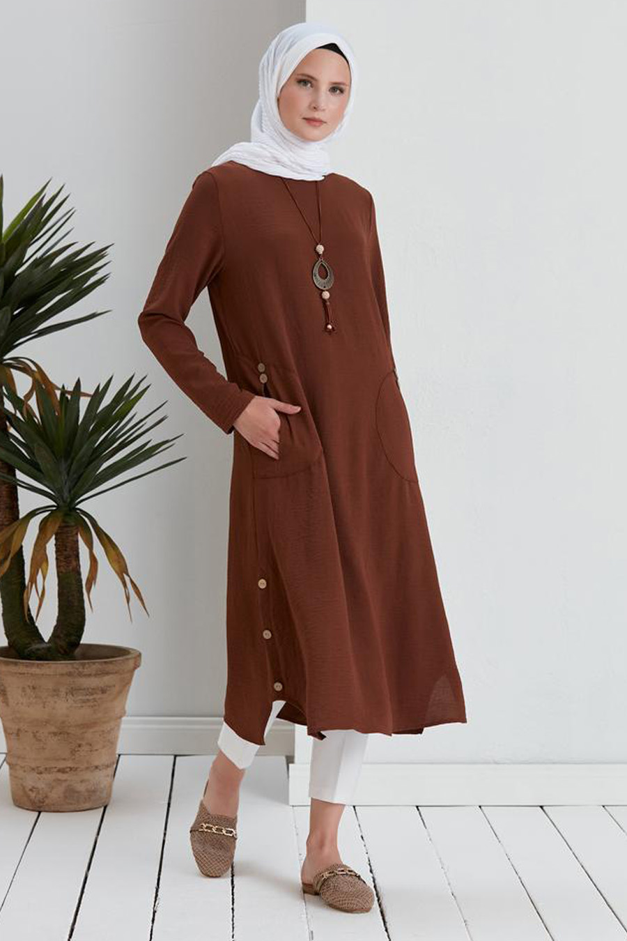 TUNIC - BROWN  TUNIC - BROWN