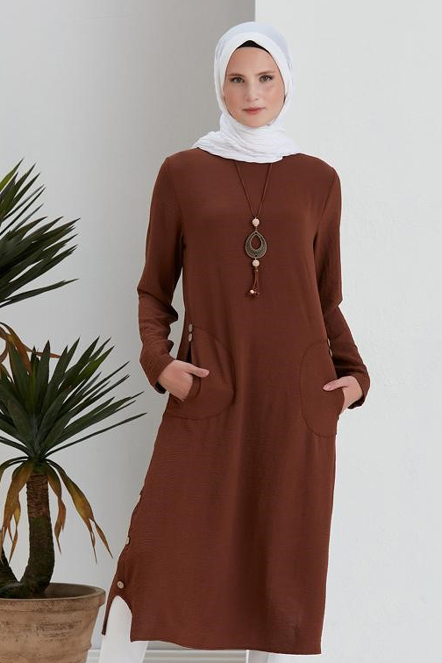 TUNIC - BROWN  TUNIC - BROWN