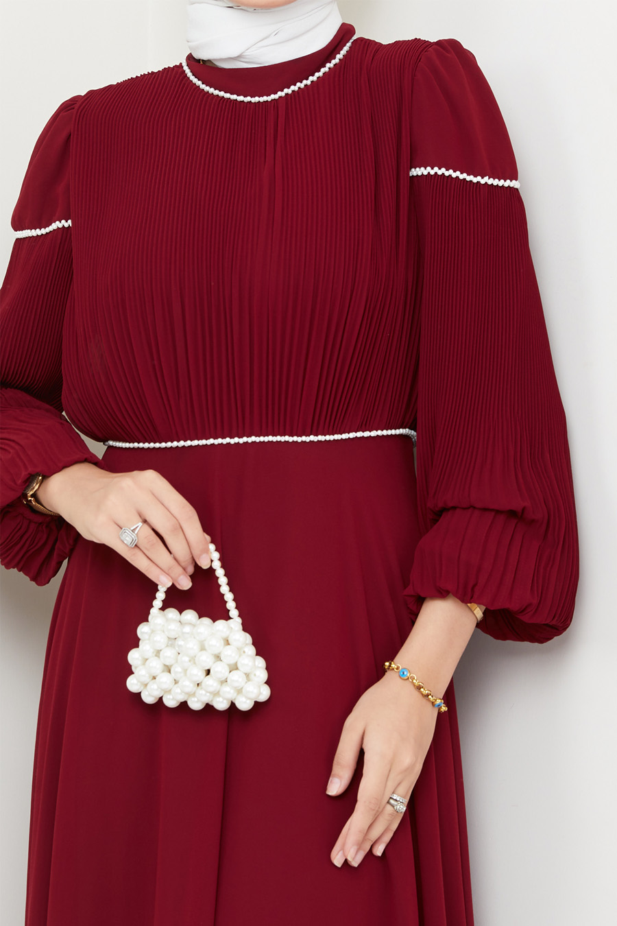 CLARED RED  EVENING DRESS  