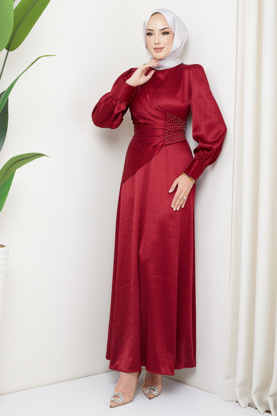 CLARED RED   EVENING DRESS   CLARED RED   EVENING DRESS