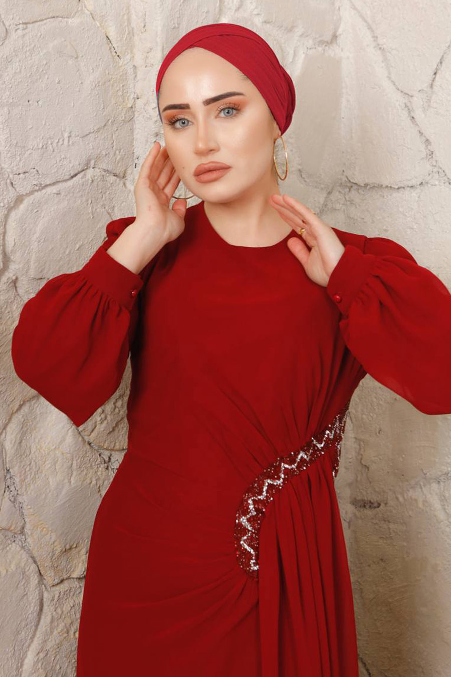 CLARED RED    -  EVENING DRESS  CLARED RED    -  EVENING DRESS