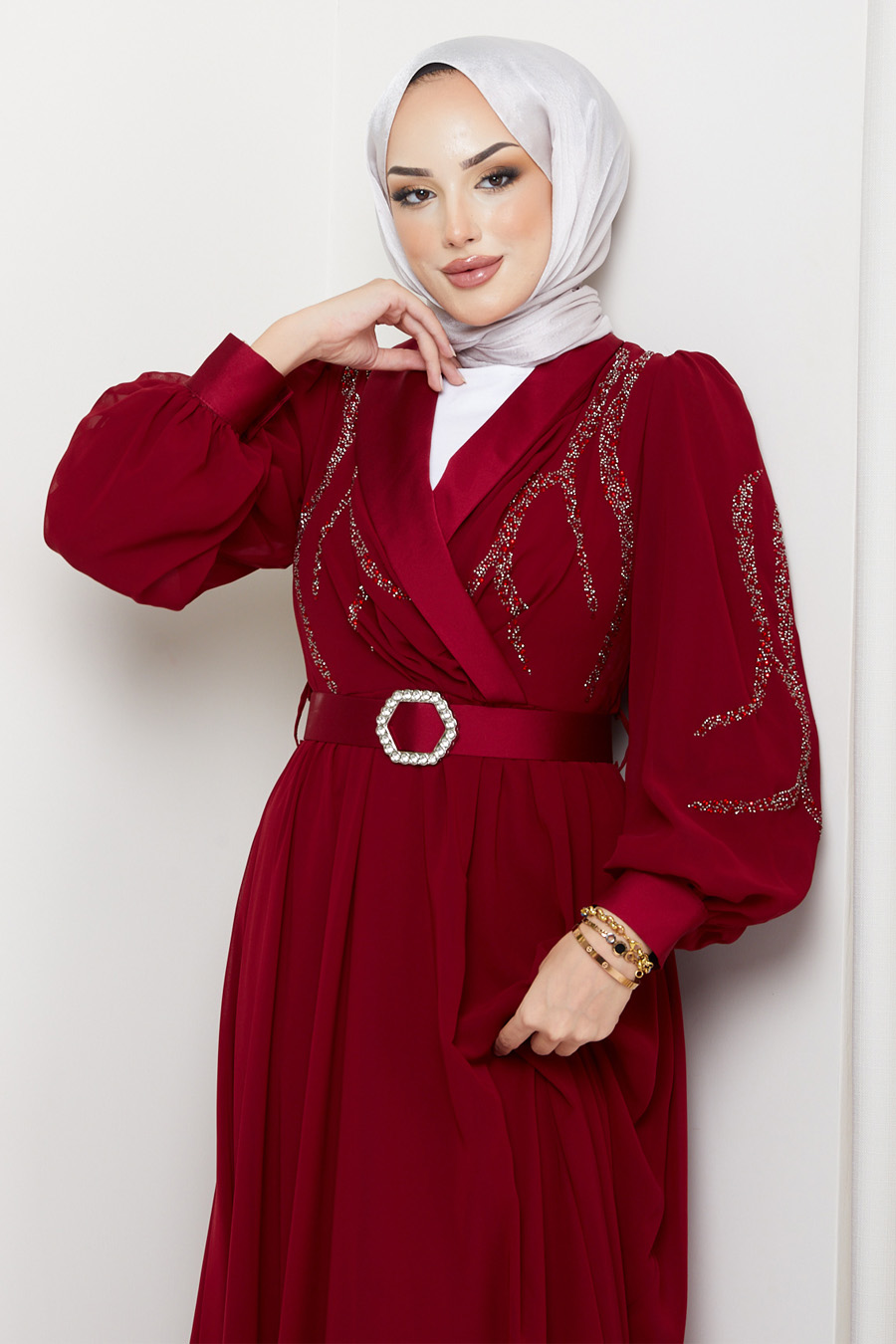 CLARED RED  EVENING DRESS   CLARED RED  EVENING DRESS