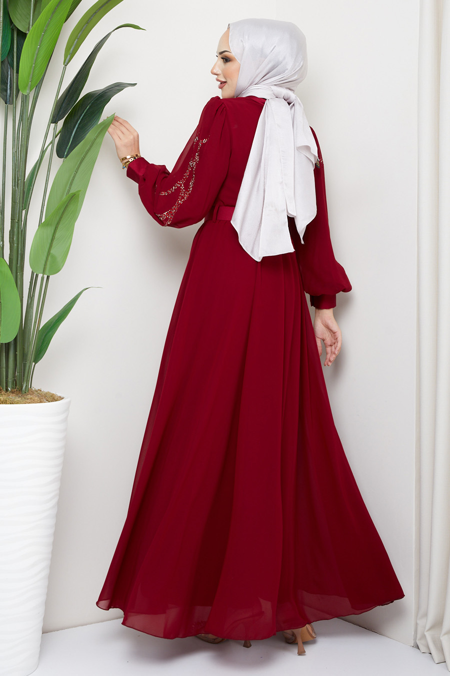 CLARED RED  EVENING DRESS   CLARED RED  EVENING DRESS
