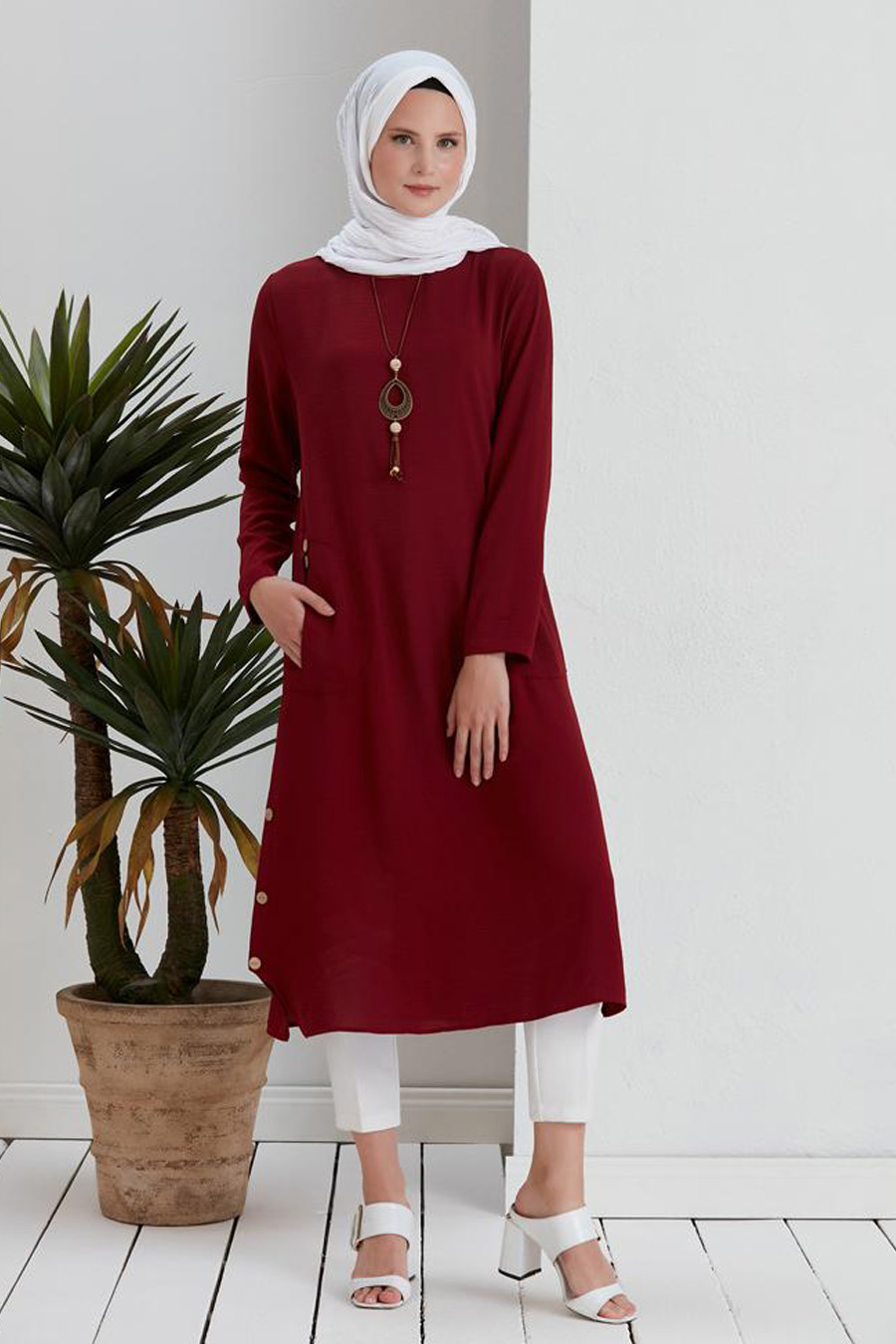TUNIC - CLARED RED  TUNIC - CLARED RED