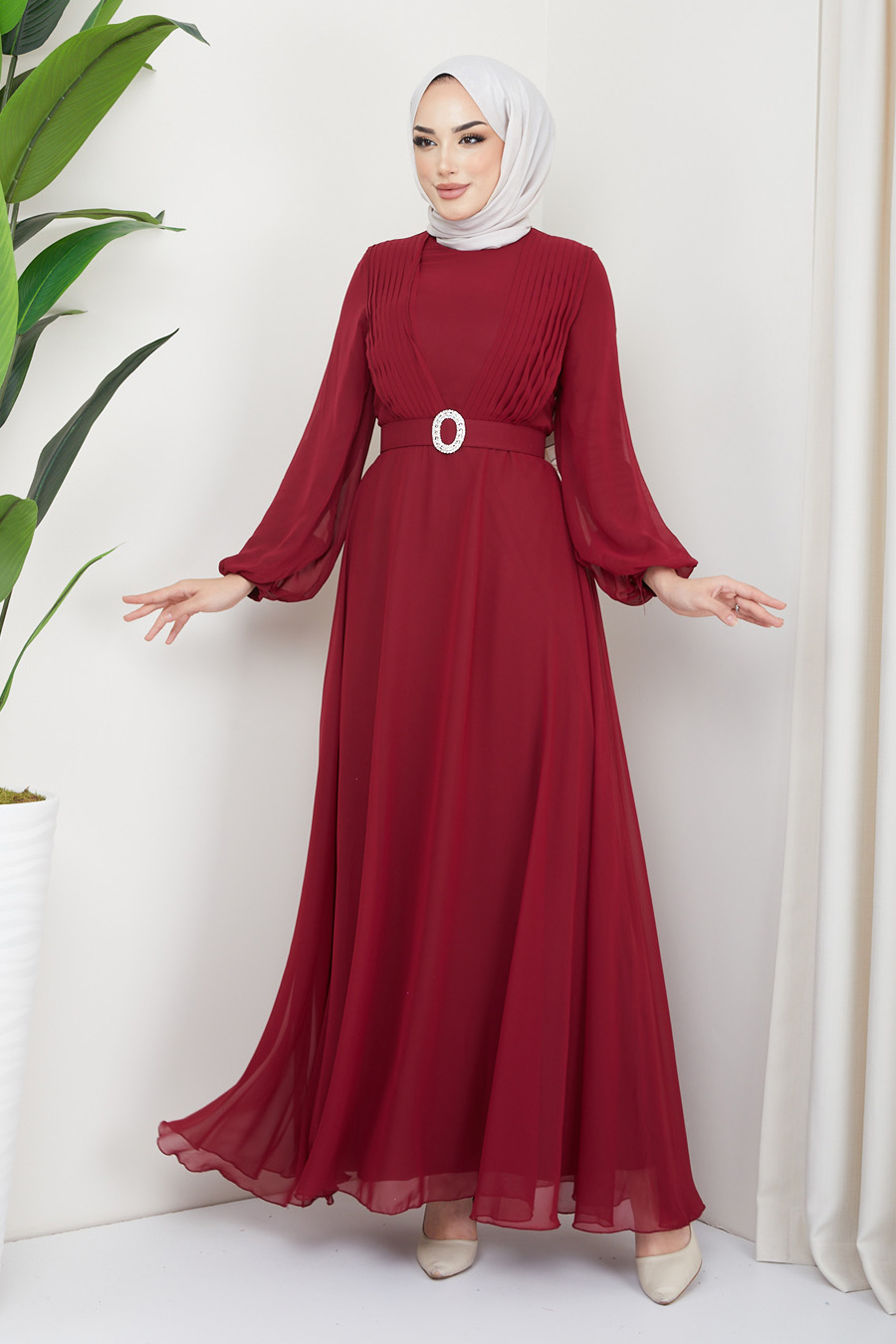 CLARET RED EVENİNG DRESS CLARET RED EVENİNG DRESS