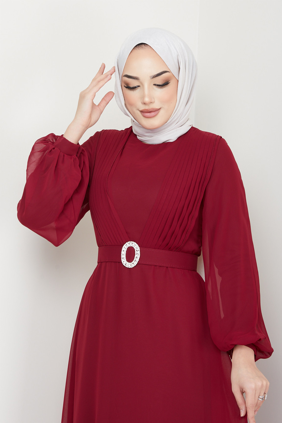 CLARET RED EVENİNG DRESS CLARET RED EVENİNG DRESS