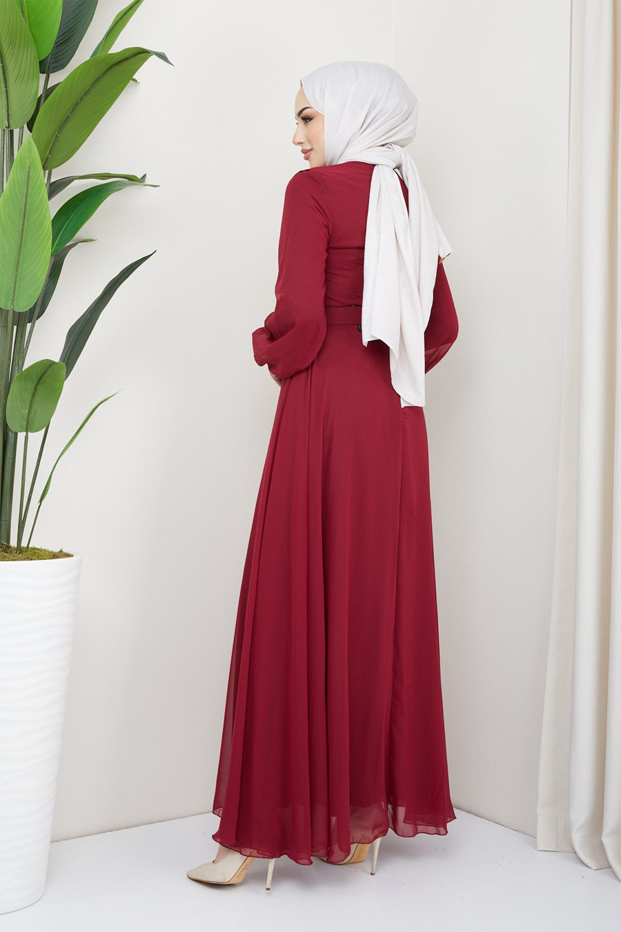 CLARET RED EVENİNG DRESS CLARET RED EVENİNG DRESS