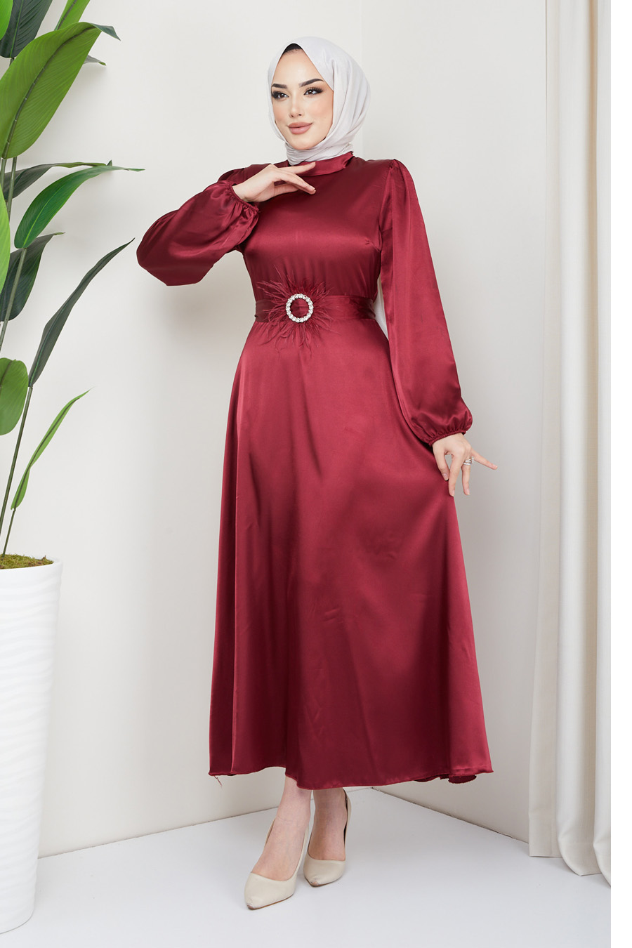 CLARET RED EVENING DRESS   CLARET RED EVENING DRESS